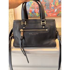 MARC JACOBS Mini Cruiser Black Pebbled Leather Bag